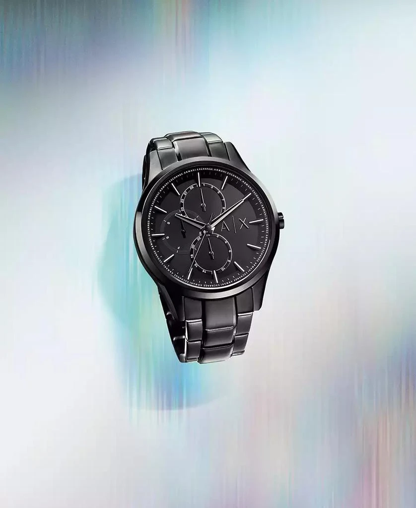 商品Armani Exchange|Men's Multifunction Black Stainless Steel Bracelet Watch, 42mm,价格¥1423,第5张图片详细描述