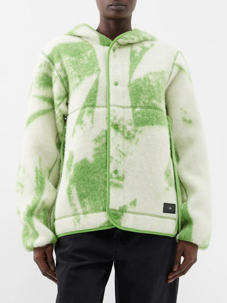 商品Y-3|Abstract-jacquard fleece hooded jacket,价格¥1532,第1张图片