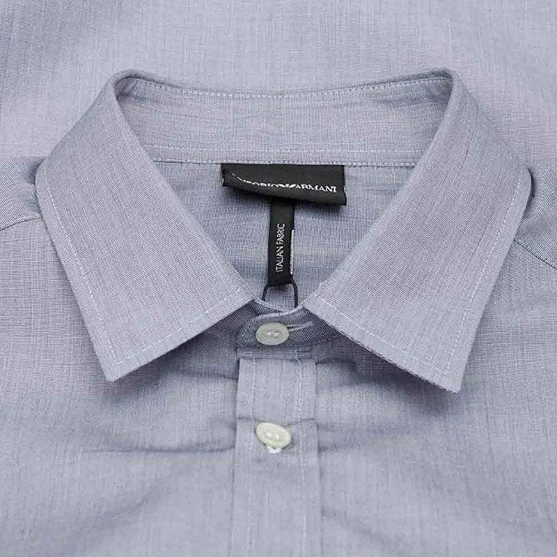 商品Armani|EMPORIO ARMANI 男士衬衫海军蓝色 8N1C75-1V04Z-0932,价格¥1882,第3张图片详细描述