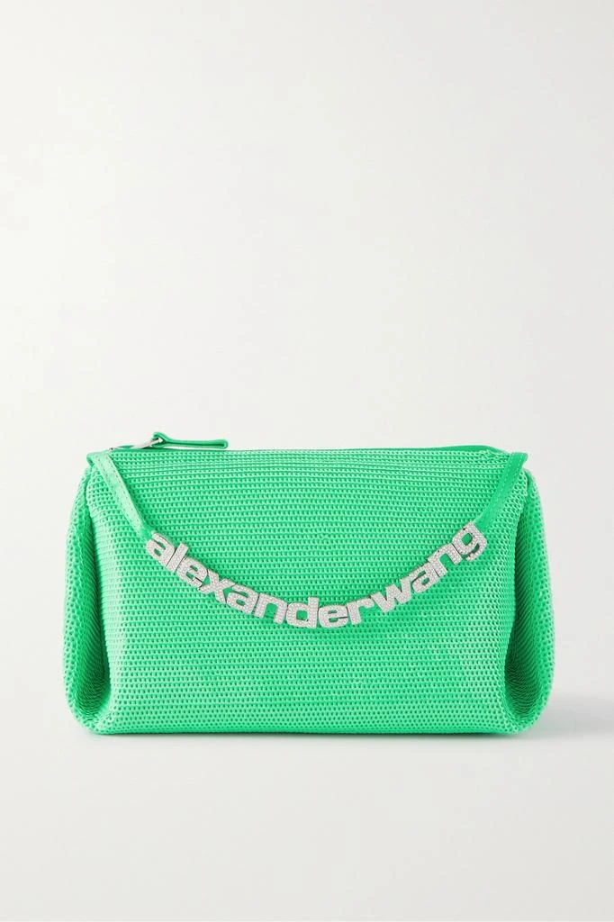商品Alexander Wang|水晶缀饰亮片雪纺绸迷你手提包,价格¥3302,第1张图片