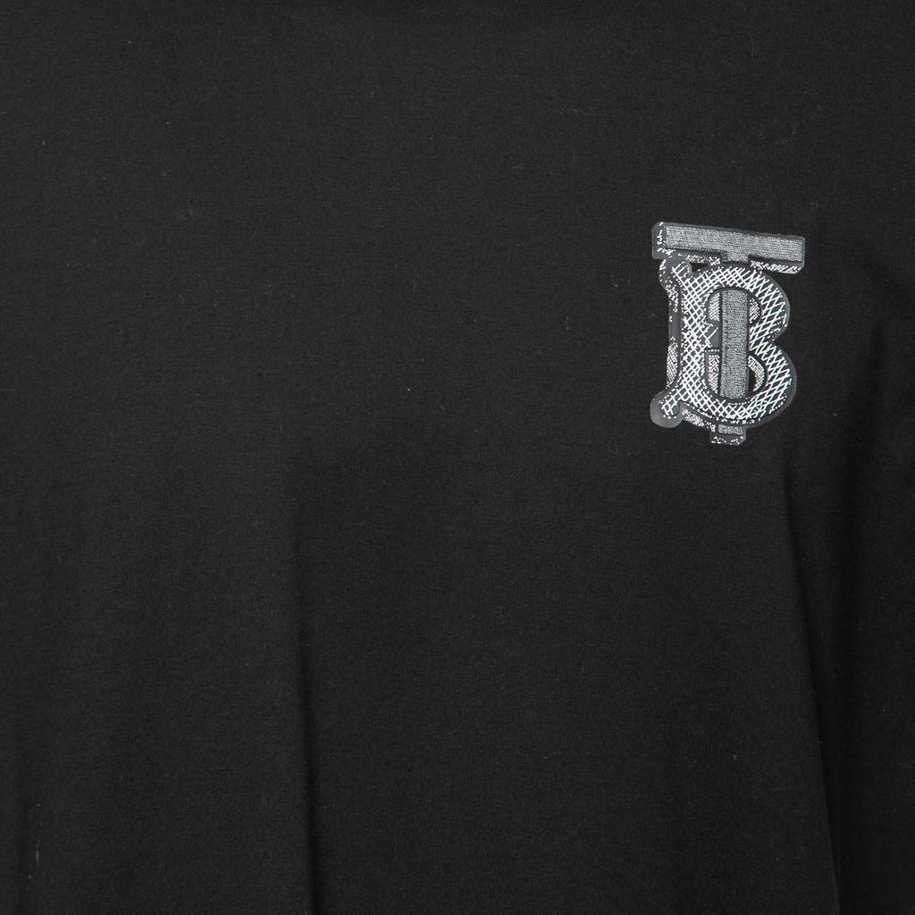 商品[二手商品] Burberry|Burberry Black Cotton Logo Appliqued Short Sleeve T-Shirt L,价格¥2574,第5张图片详细描述