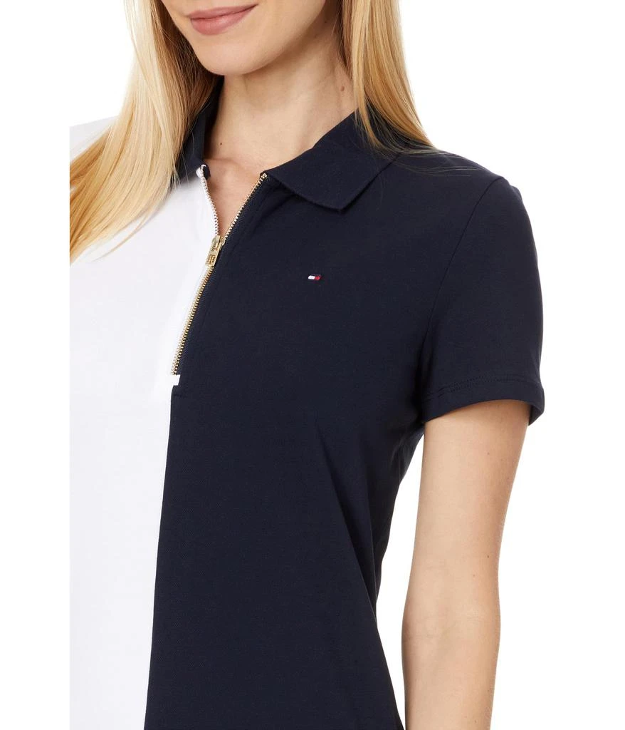 商品Tommy Hilfiger|Short Sleeve Color-Block Zip Polo,价格¥452,第3张图片详细描述