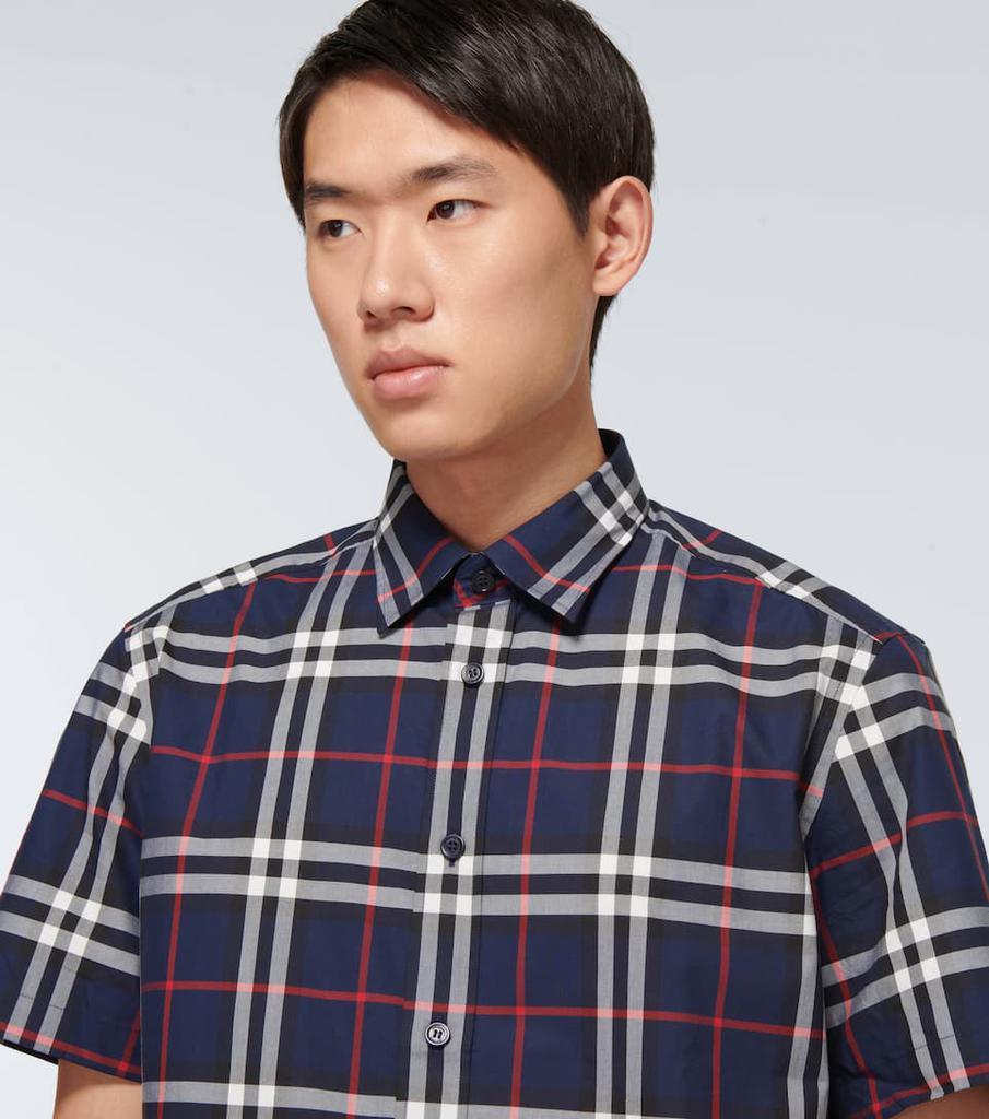 商品Burberry|Caxton格纹短袖衬衫,价格¥4164,第7张图片详细描述