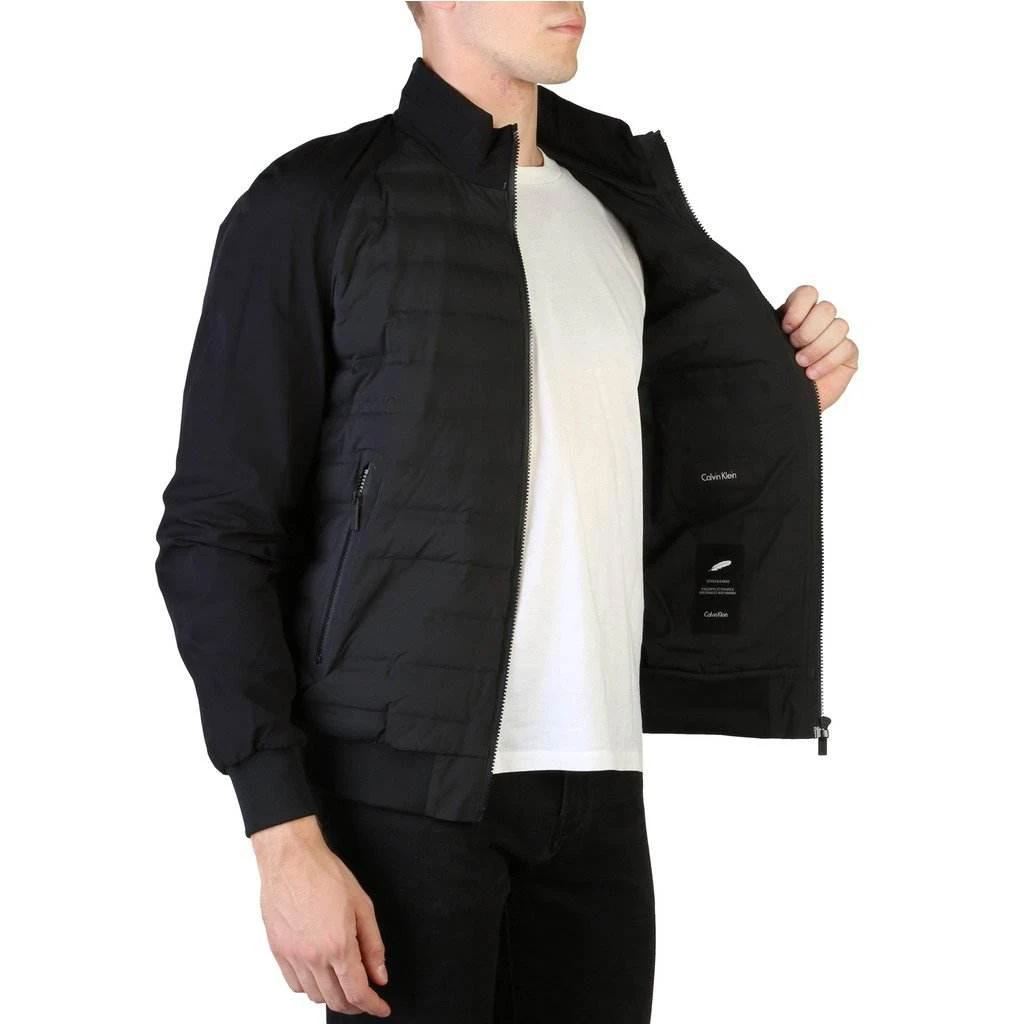 商品Calvin Klein|Calvin Klein Ribbed Hidden Hoodie Jacket,价格¥932,第5张图片详细描述