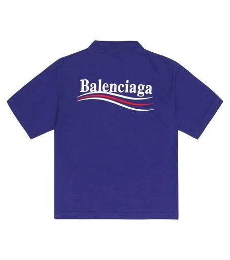 商品Balenciaga|Logo棉质针织T恤,价格¥1526,第4张图片详细描述
