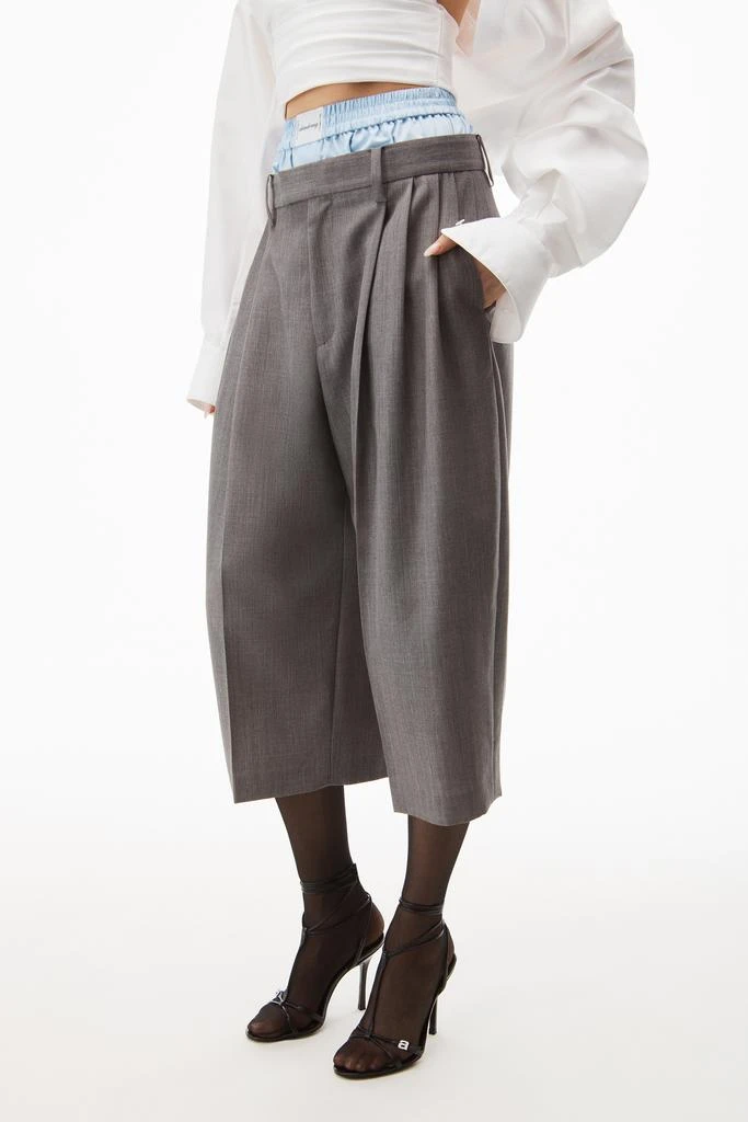 商品Alexander Wang|Layered Tailored Culotte In Wool Blend,价格¥2870,第4张图片详细描述