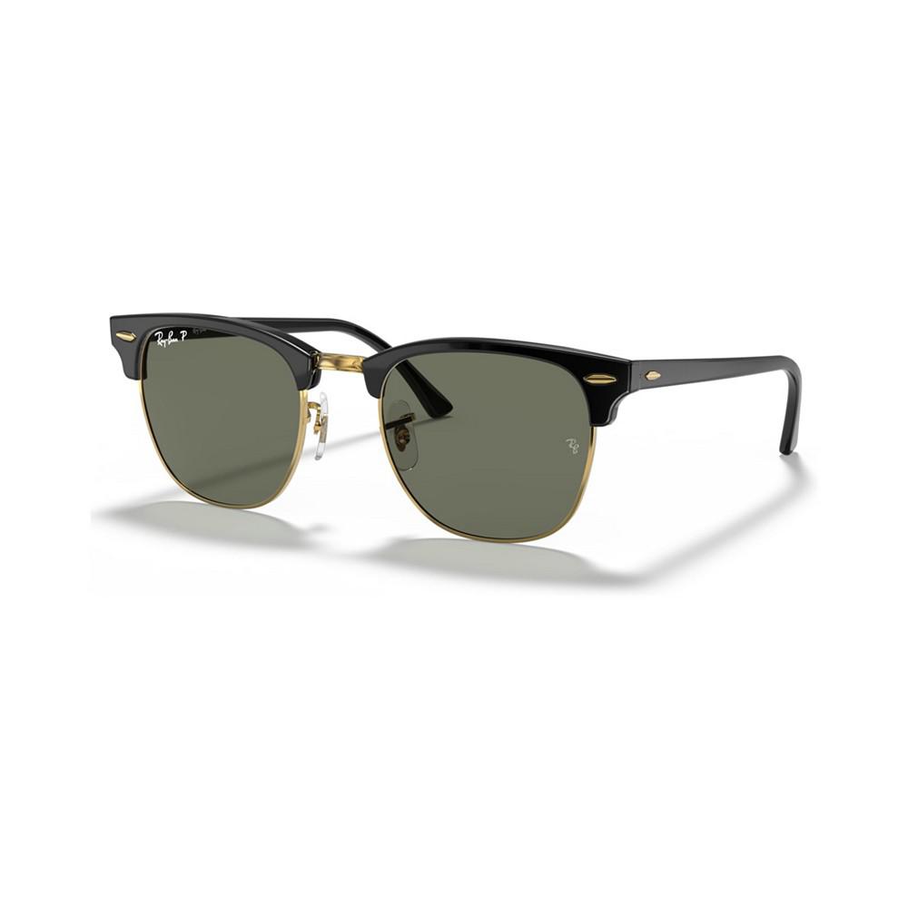 Unisex Polarized Low Bridge Fit Sunglasses, RB3016F CLUBMASTER CLASSIC 55商品第1张图片规格展示