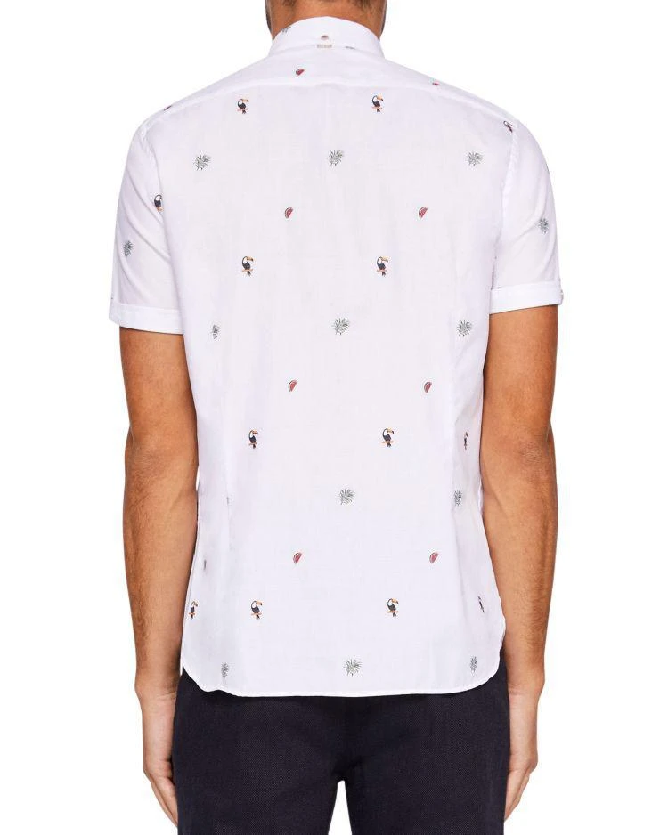 商品Ted Baker London|Ted Baker Nutrop Fil Coupe Regular Fit Button-Down Shirt ,价格¥548,第2张图片详细描述