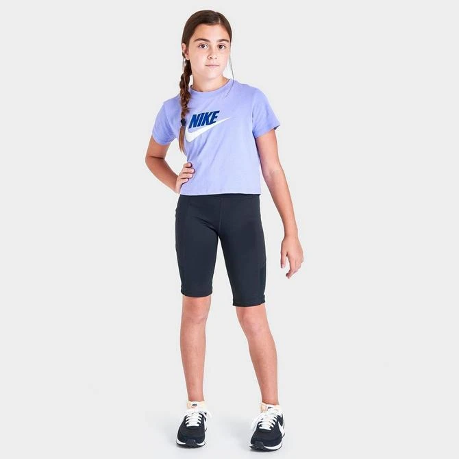 商品NIKE|Girls' Nike Sportswear Cropped Futura T-Shirt,价格¥75,第2张图片详细描述