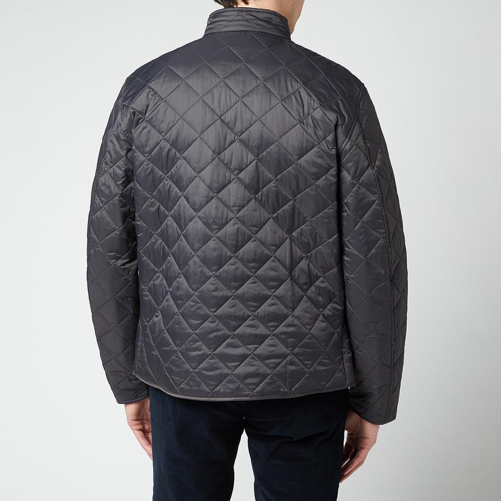 商品Barbour International|Barbour International Men's Gear Quilted Jacket - Charcoal,价格¥784,第4张图片详细描述