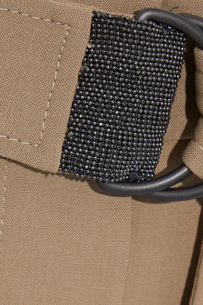 商品Brunello Cucinelli|Cropped belted wool-blend tapered pants,价格¥4936,第6张图片详细描述