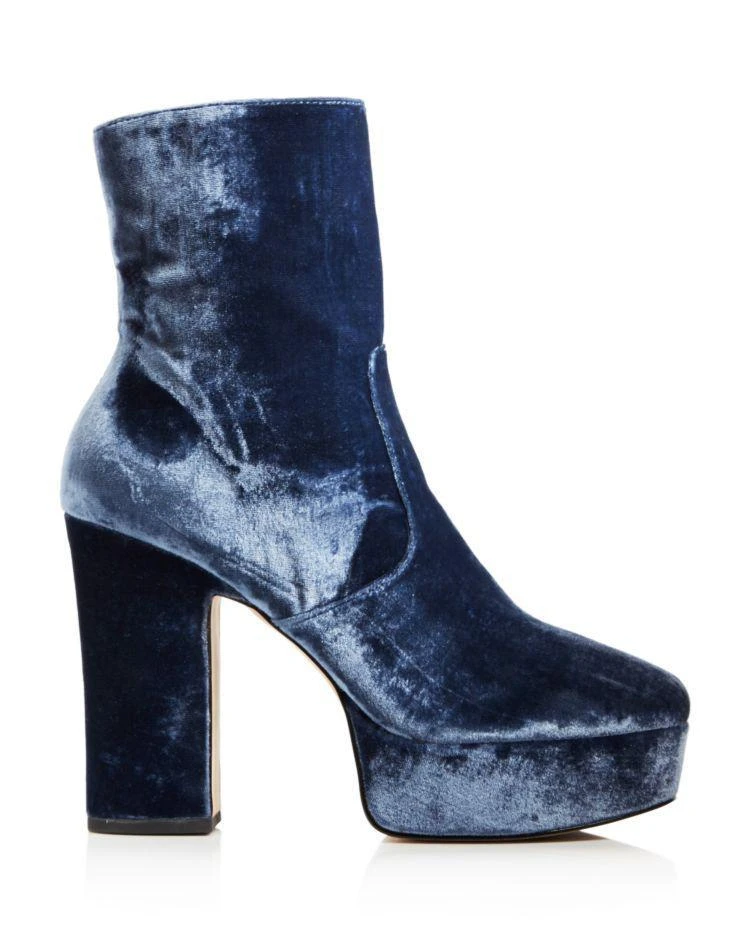 商品Avec Les Filles|Women's Lianna Velvet Platform Booties ,价格¥1931,第2张图片详细描述