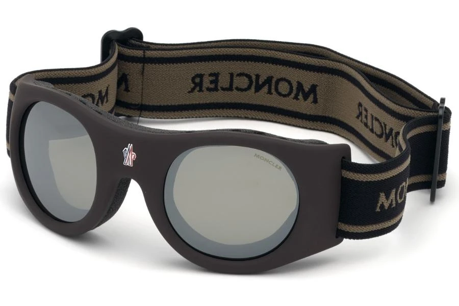 商品Moncler|Moncler Mask Black Brown Goggles Unisex Sunglasses ML0051 50C 55,价格¥990,第1张图片