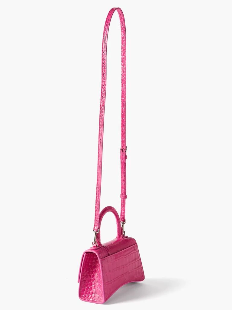 商品Balenciaga|Hourglass XS crocodile-effect leather bag,价格¥15972,第4张图片详细描述