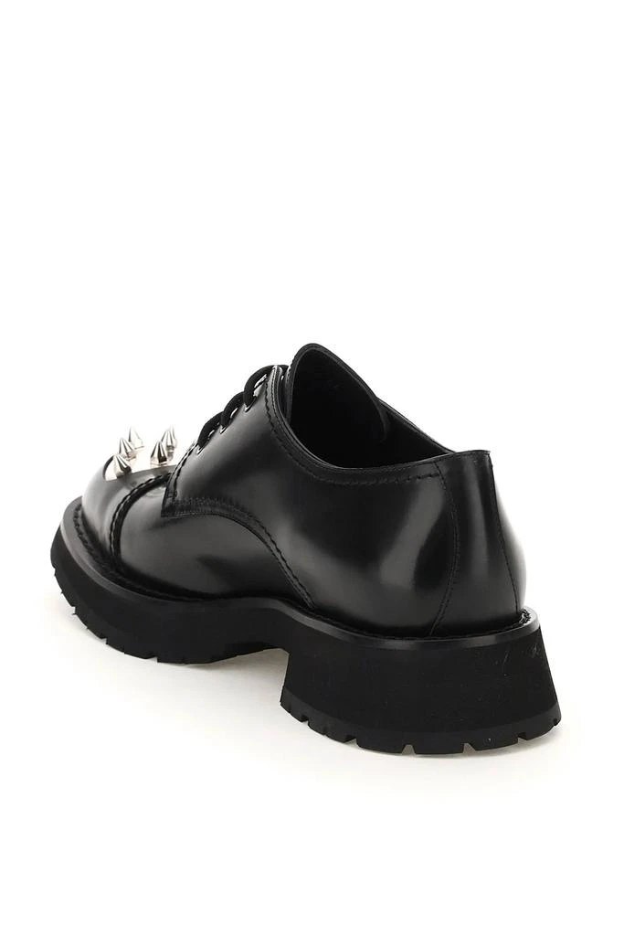 商品Alexander McQueen|Alexander Mcqueen Leather Lace Up Shoes With Studded Toe Cap,价格¥5388,第3张图片详细描述