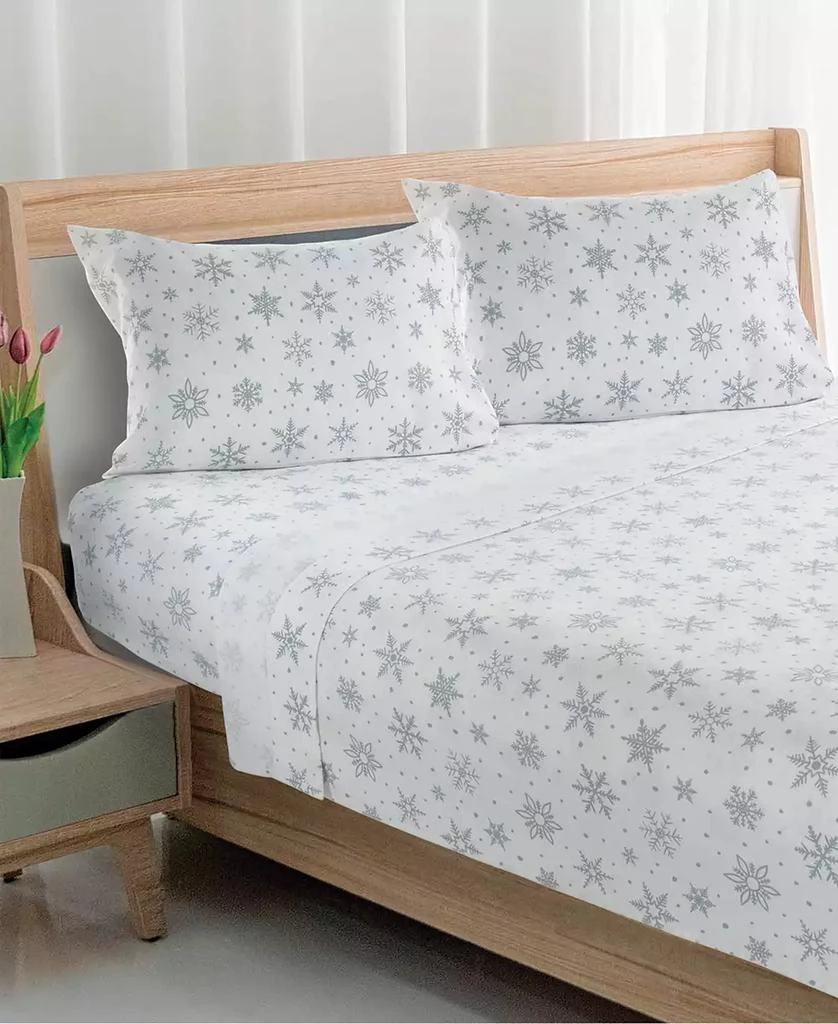 商品Avanti|Printed 100% Brushed Cotton Flannel 3-Pc.Sheet Set, Twin,价格¥419,第4张图片详细描述