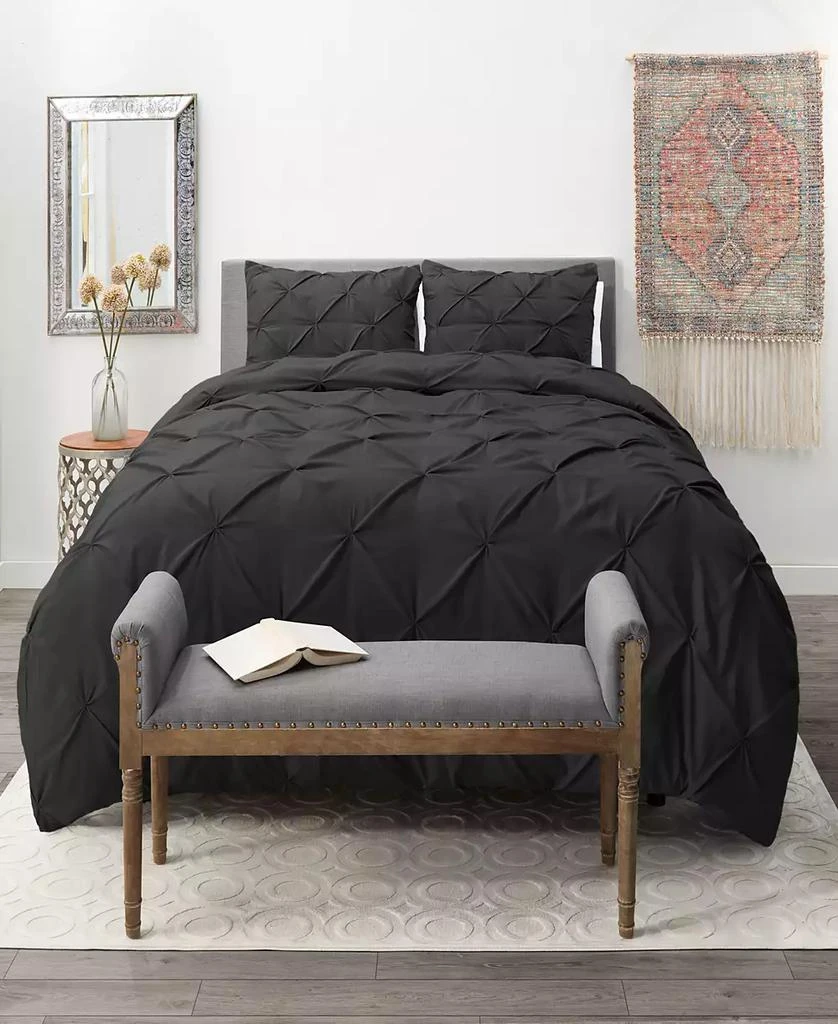 商品Nestl|Pinch Pleat 3-Pc. Duvet Cover Set,价格¥767,第4张图片详细描述