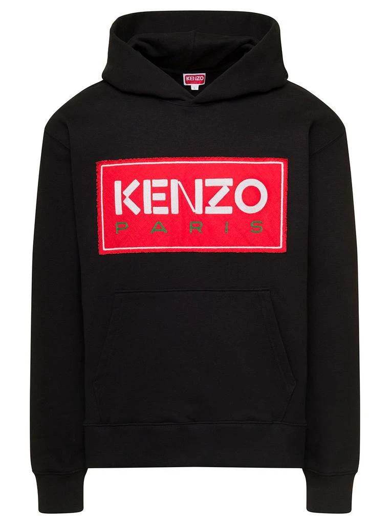 商品Kenzo|Kenzo Logo Patch Long-Sleeved Hoodie,价格¥2170,第1张图片