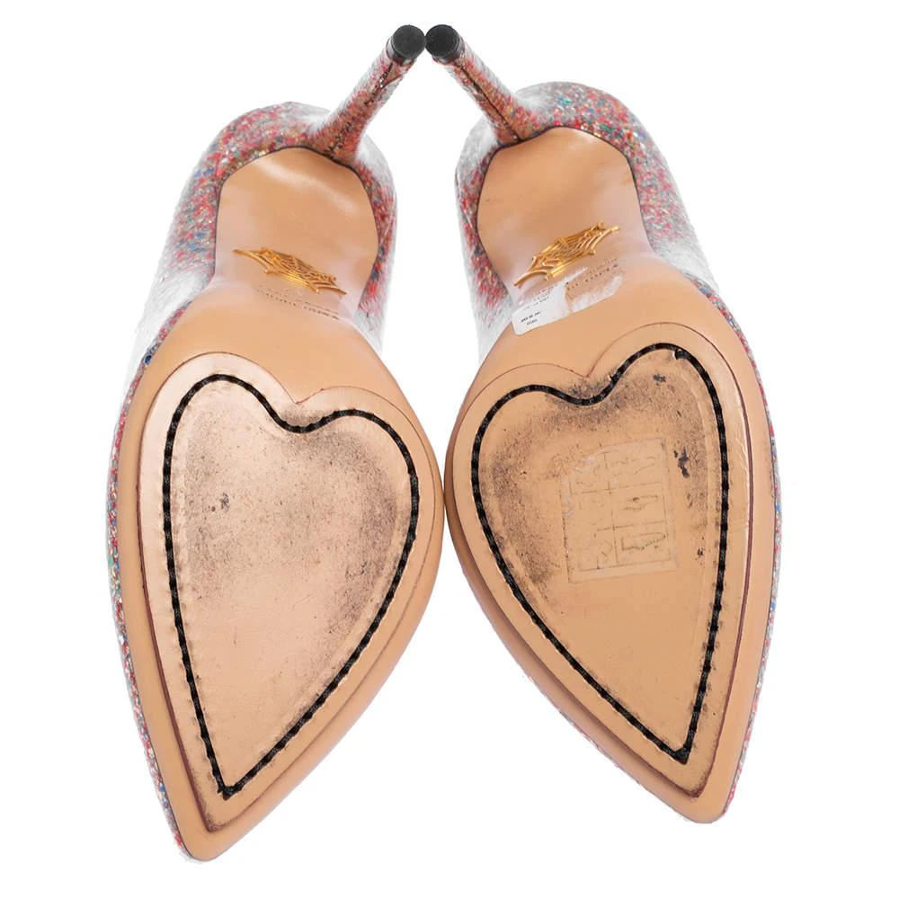 Charlotte Olympia Multicolor Glitter Monroe Pumps Size 37 商品