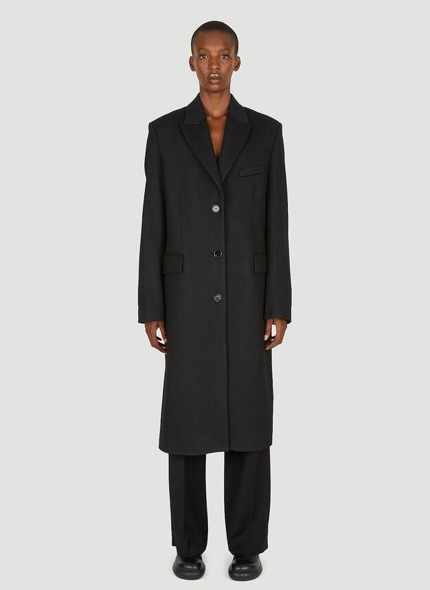 Single Breasted Coat in Black商品第1张图片规格展示