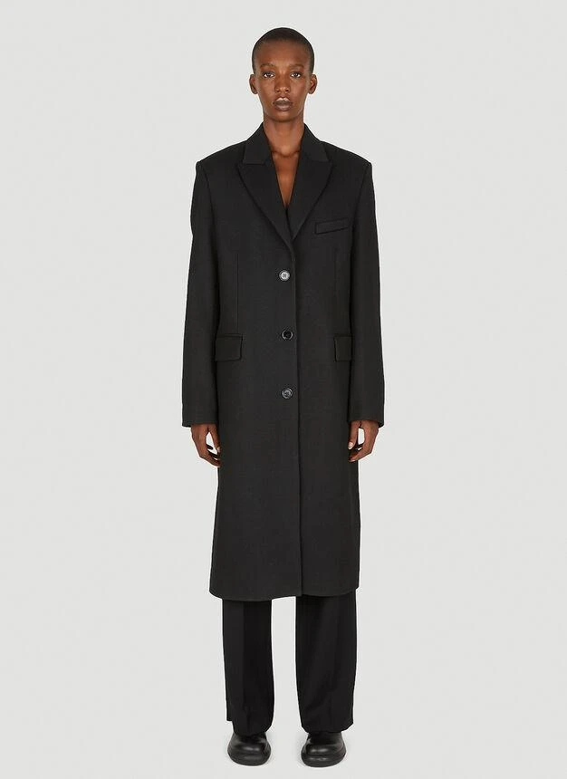 商品Acne Studios|Single Breasted Coat in Black,价格¥8711,第1张图片