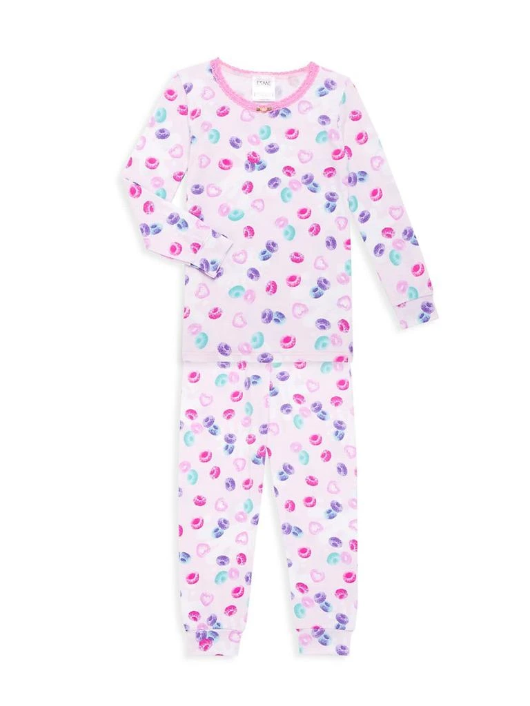 商品Esme|Little Girl's & Girls Cereal 2-Piece Pajama Set,价格¥296,第1张图片