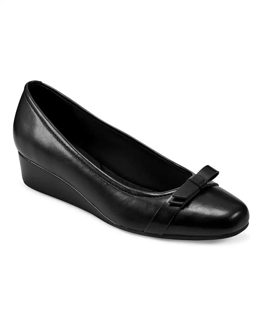 商品Easy Spirit|Women's Gerta Slip-On Square Toe Dress Wedges,价格¥363,第1张图片