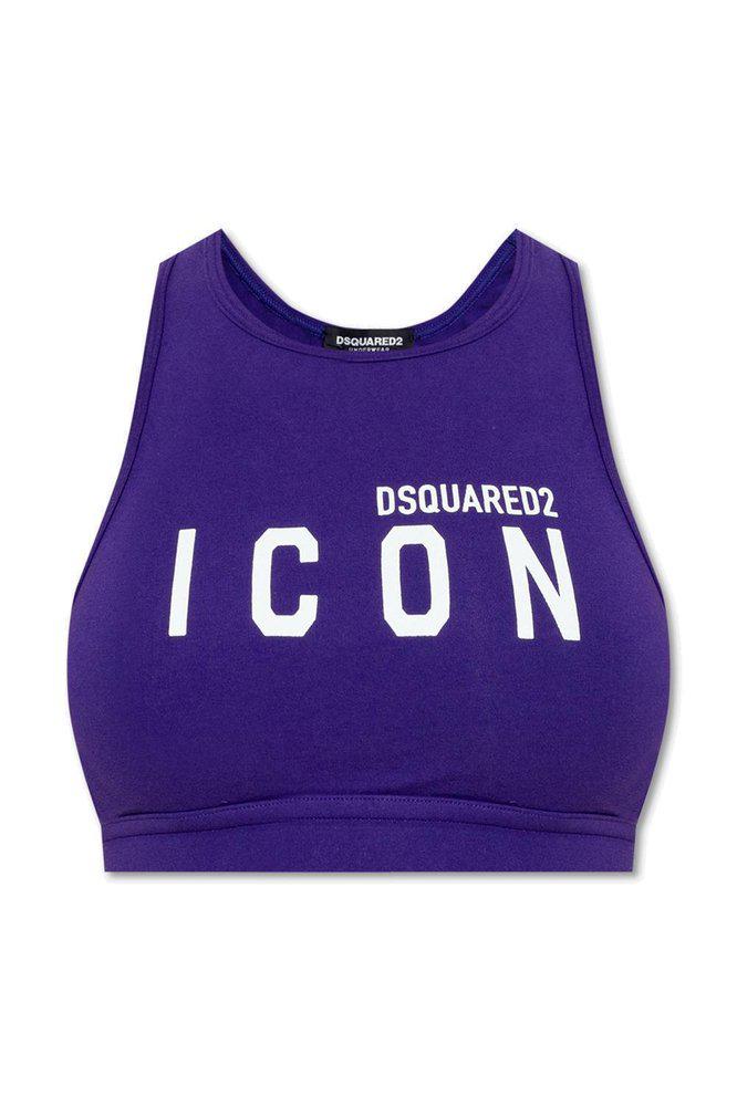 Dsquared2 Logo Printed Stretch Tank Top商品第1张图片规格展示