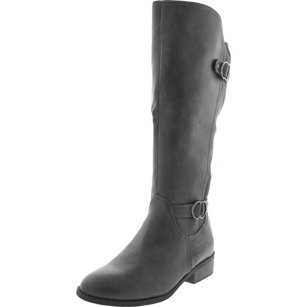 商品Karen Scott|Karen Scott Womens Leandraa Wide Calf Zipper Knee-High Boots,价格¥158-¥165,第5张图片详细描述