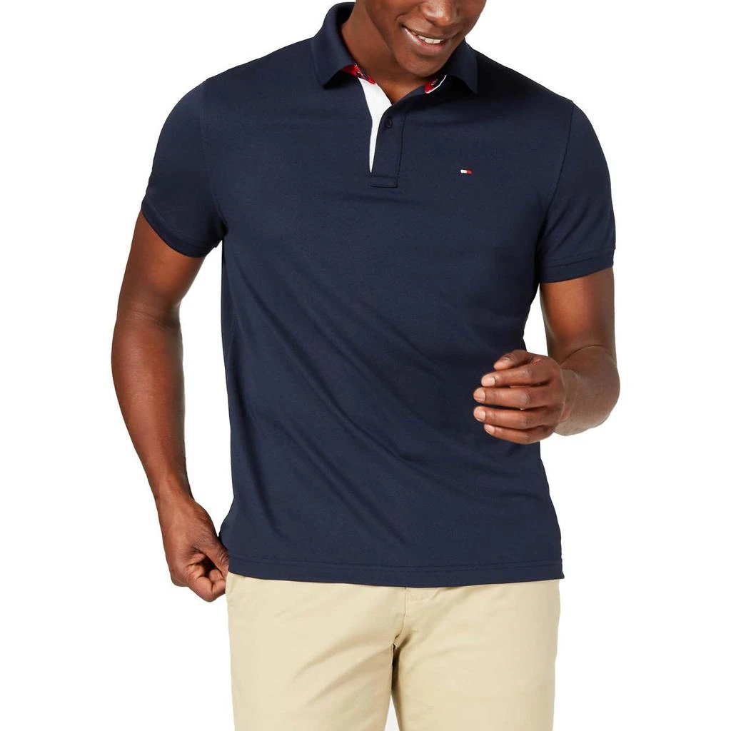 商品Tommy Hilfiger|Tommy Hilfiger Mens Sanders Cotton Custom Fit Polo Shirt,价格¥206,第1张图片