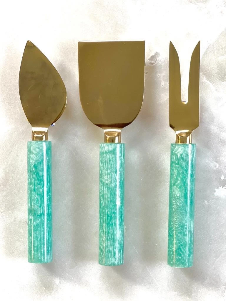 商品Tiramisu|Blue Resin & Steel Cheese Tools,价格¥317,第2张图片详细描述