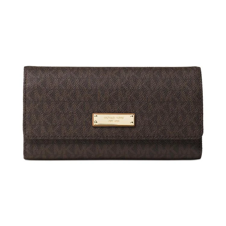 商品Michael Kors|Signature Jet Set Item Checkbook Wallet,价格¥1170,第1张图片