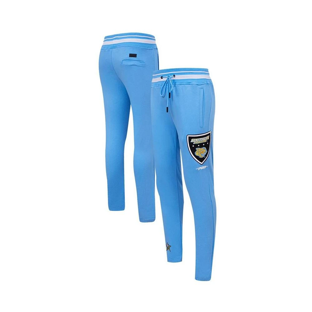 商品Pro Standard|Men's and Women's Light Blue Southern University Jaguars 2023 NBA All-Star Game x HBCU Classic Chenille Jogger Pants,价格¥893,第1张图片
