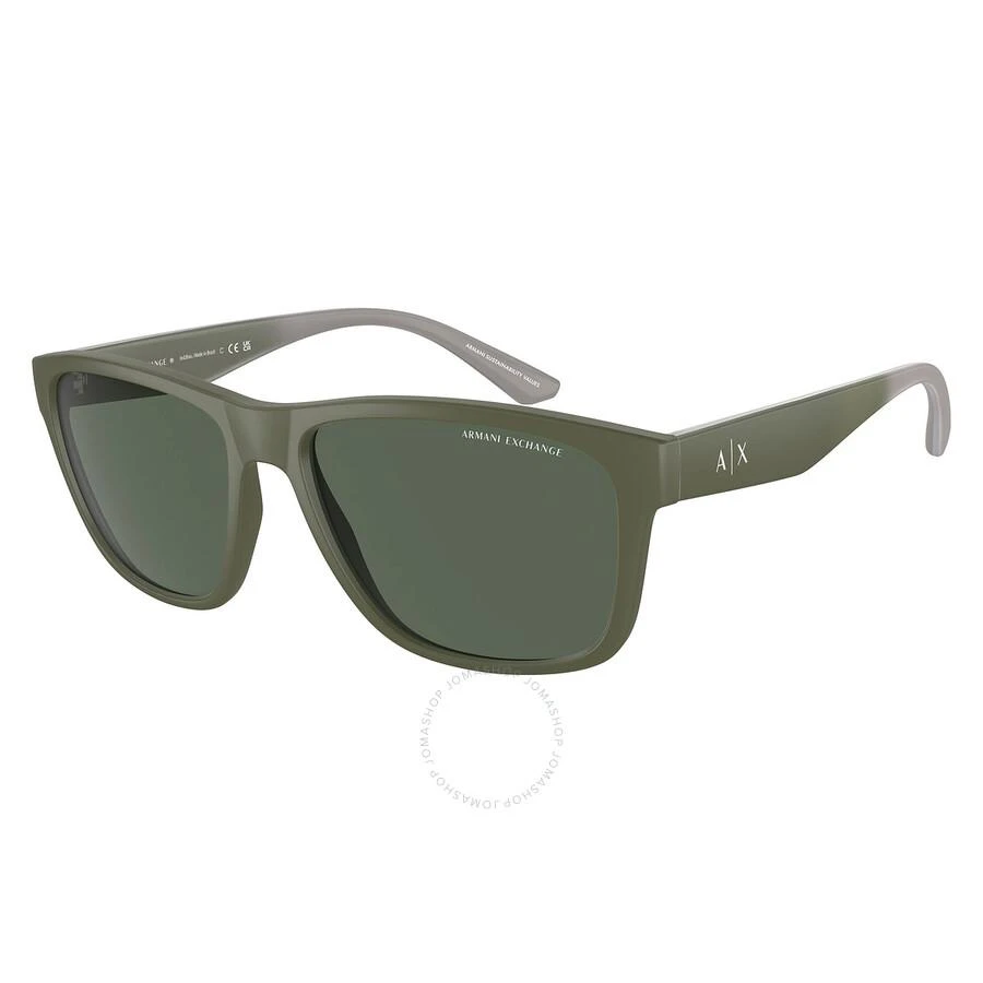 商品Armani Exchange|Grey Square Men's Sunglasses AX4135S 830171 59,价格¥298,第1张图片