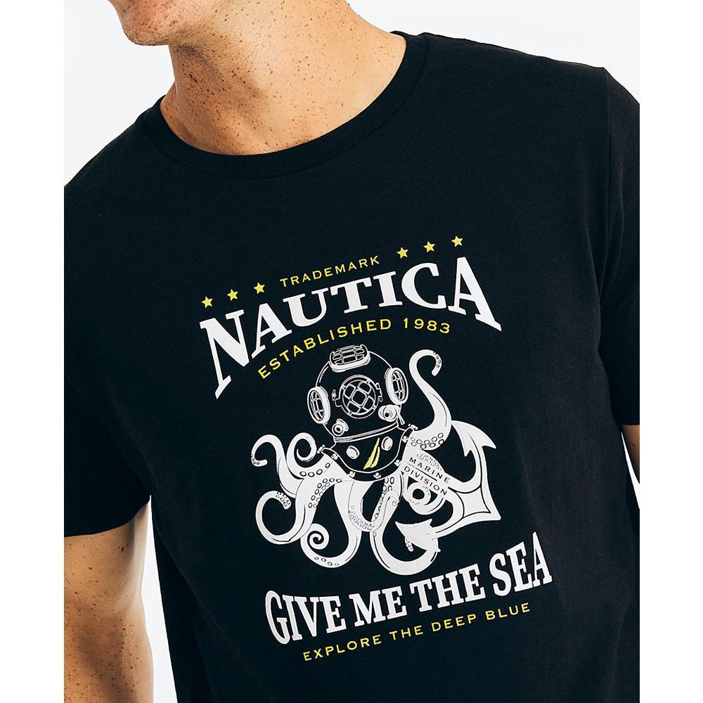 商品Nautica|Men's Sustainably Crafted Give Me The Sea Graphic T-Shirt,价格¥194,第5张图片详细描述