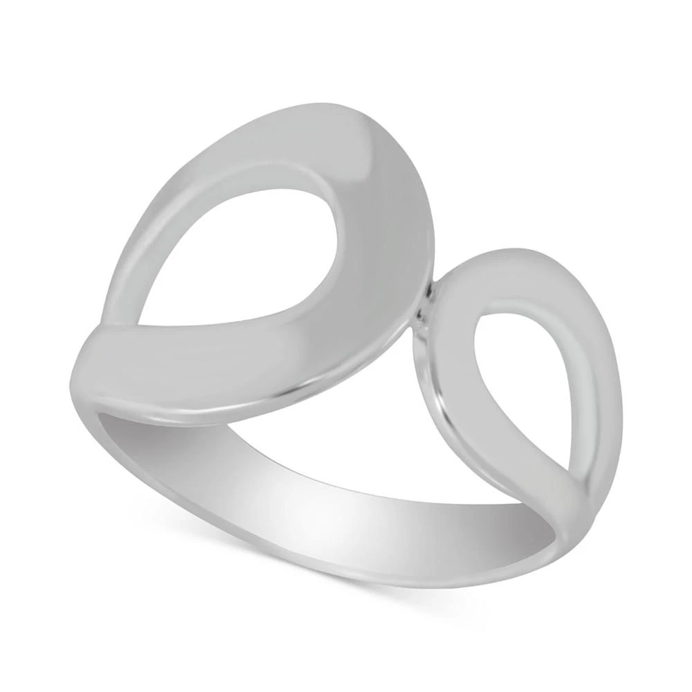 商品Essentials|Double Open Loop Ring in Silver-Plate,价格¥181,第1张图片
