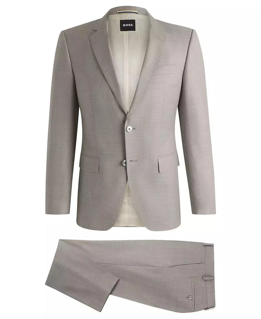 商品Hugo Boss|Men's Patterned Virgin Wool Slim-Fit Suit,价格¥4628,第4张图片详细描述