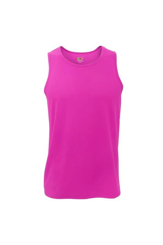 商品The Loom|Fruit Of The Loom Mens Moisture Wicking Performance Vest Top (Fuchsia),价格¥91,第1张图片