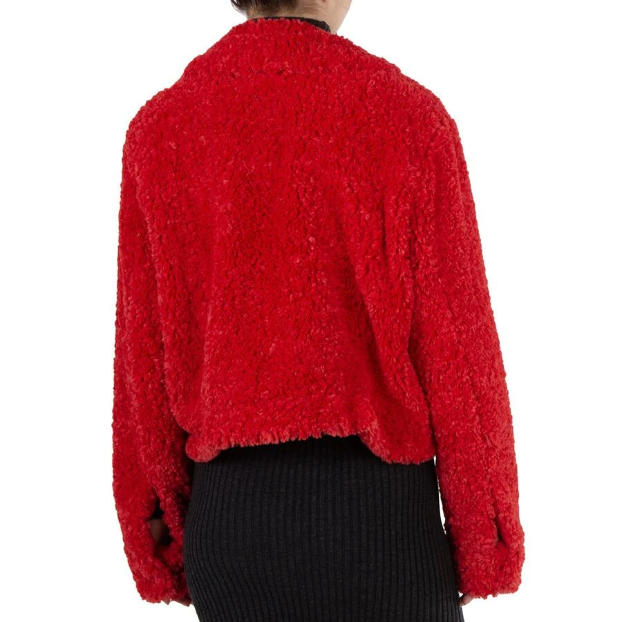 商品Michael Kors|Ladies Faux Sherpa Trucker Jacket In Red,价格¥1157,第3张图片详细描述