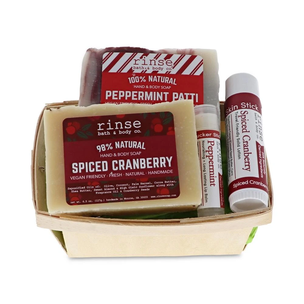 商品Rinse Bath & Body Co.|Spiced Cranberry & Peppermint Gift Set,价格¥101,第1张图片