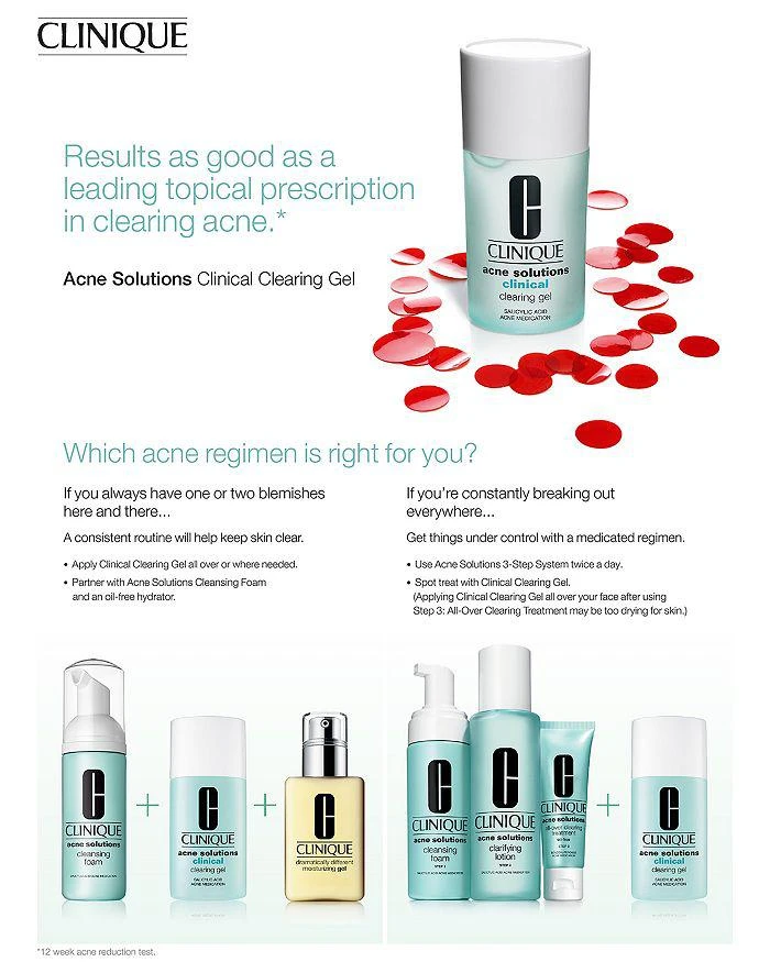 商品Clinique|Acne Solutions Clinical Clearing Gel,价格¥249,第5张图片详细描述