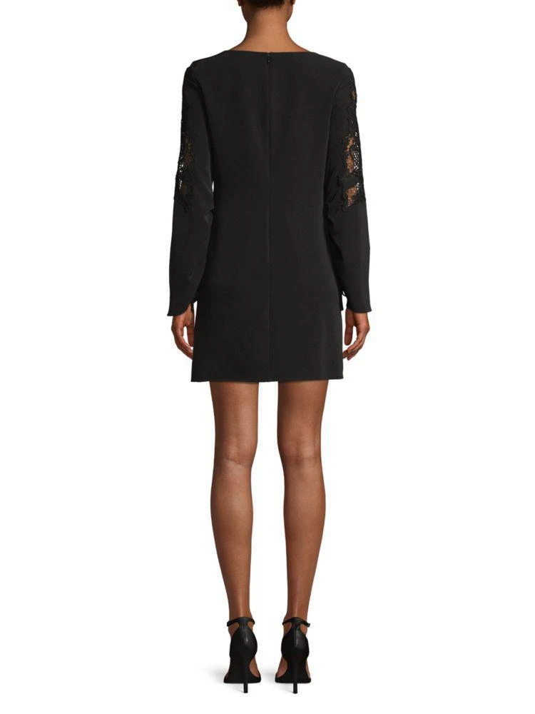 商品Laundry by Shelli Segal|Lace-Sleeve Shift Dress,价格¥396,第2张图片详细描述