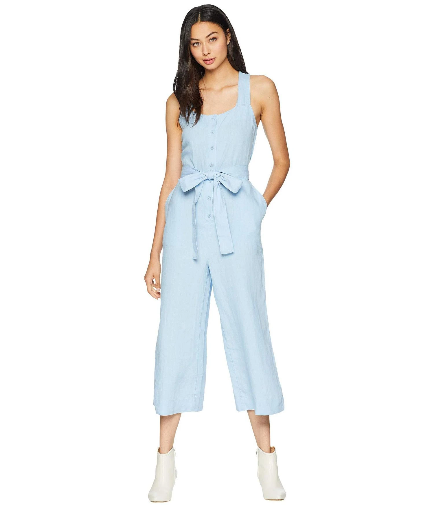 商品Juicy Couture|Washed Linen Jumpsuit,价格¥175,第1张图片