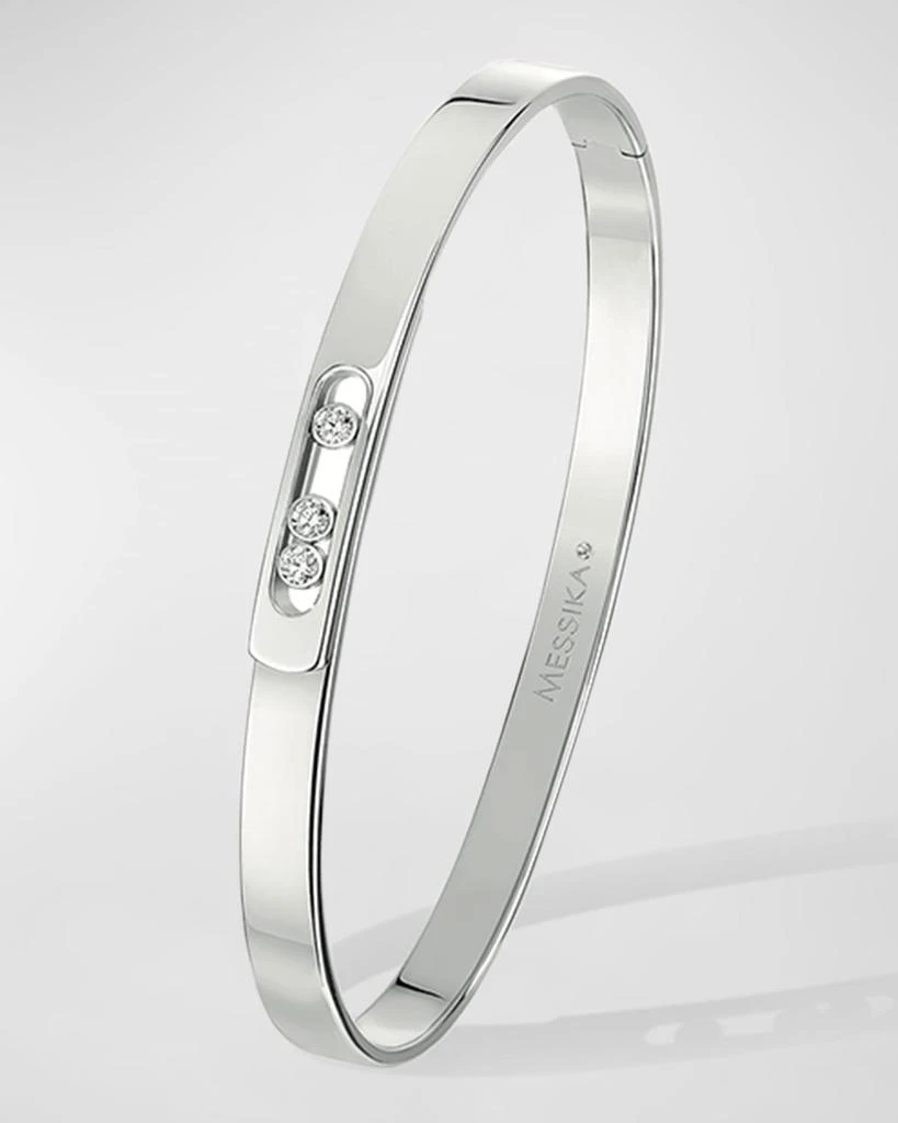 商品Messika|Move Noa 18K White Gold 3-Diamond Bangle,价格¥53343,第1张图片