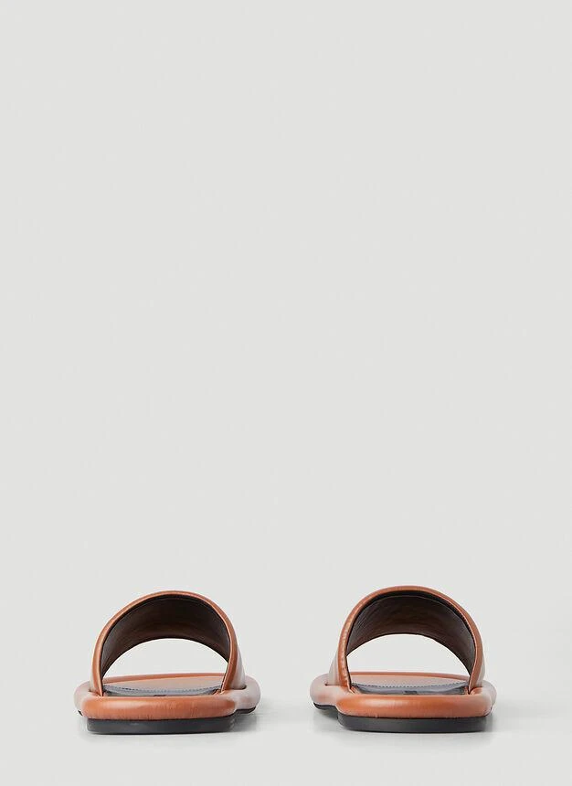 商品JW Anderson|Bumper Flat Sandals in Brown,价格¥1638,第4张图片详细描述