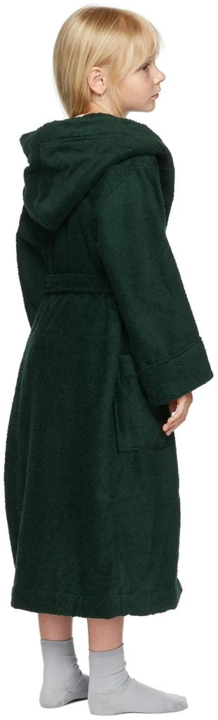 商品Tekla Kids|Kids Green Hooded Bath Robe,价格¥331,第3张图片详细描述