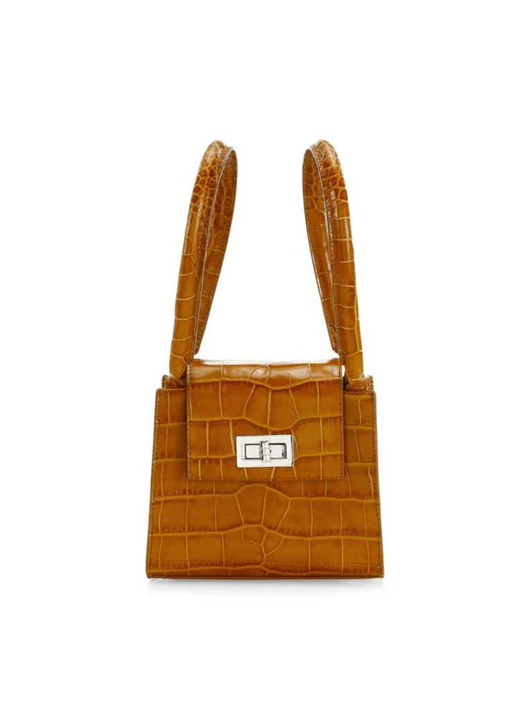 商品by FAR|Sabrina Croc-Embossed Leather Top Handle Bag,价格¥5245,第1张图片