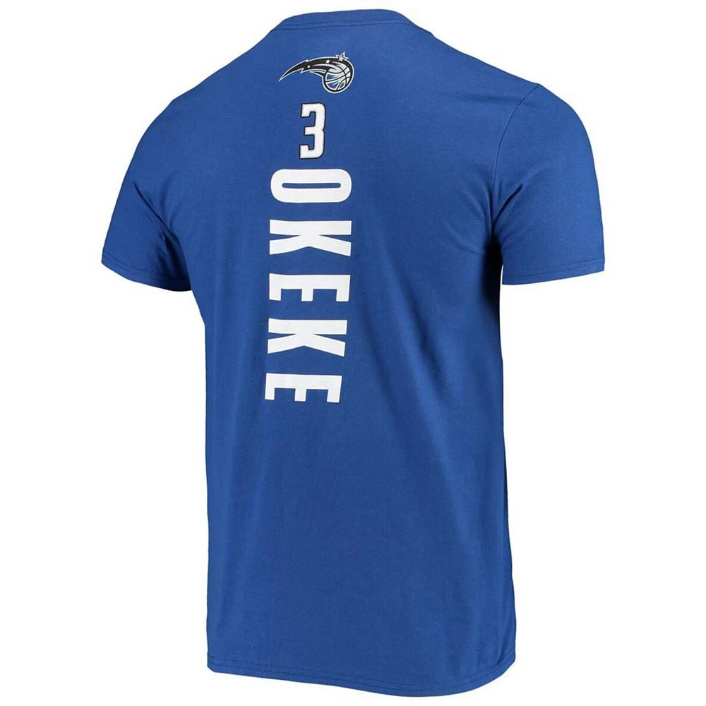 商品Fanatics|Men's Big and Tall Chuma Okeke Blue Orlando Magic Playmaker Name Number Team Logo T-shirt,价格¥186,第3张图片详细描述