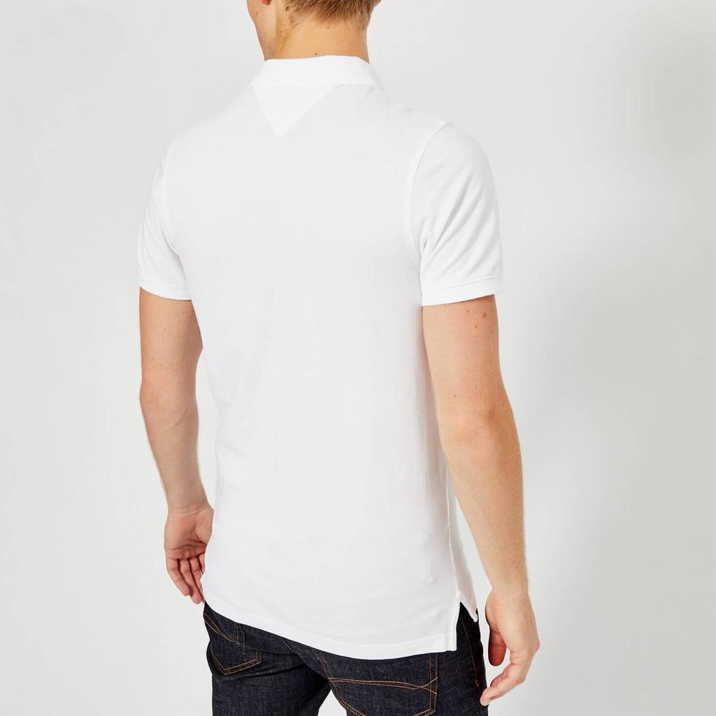 商品Tommy Hilfiger|Tommy Jeans Men's Original Fine Pique Polo Shirt - Classic White,价格¥404,第4张图片详细描述