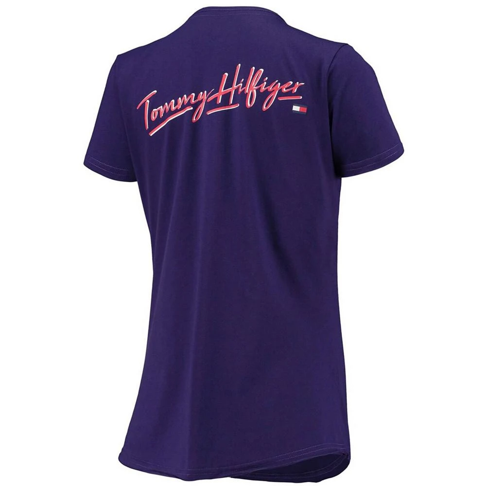 商品Tommy Hilfiger|Women's Purple Baltimore Ravens Riley V-Neck T-shirt,价格¥192,第4张图片详细描述
